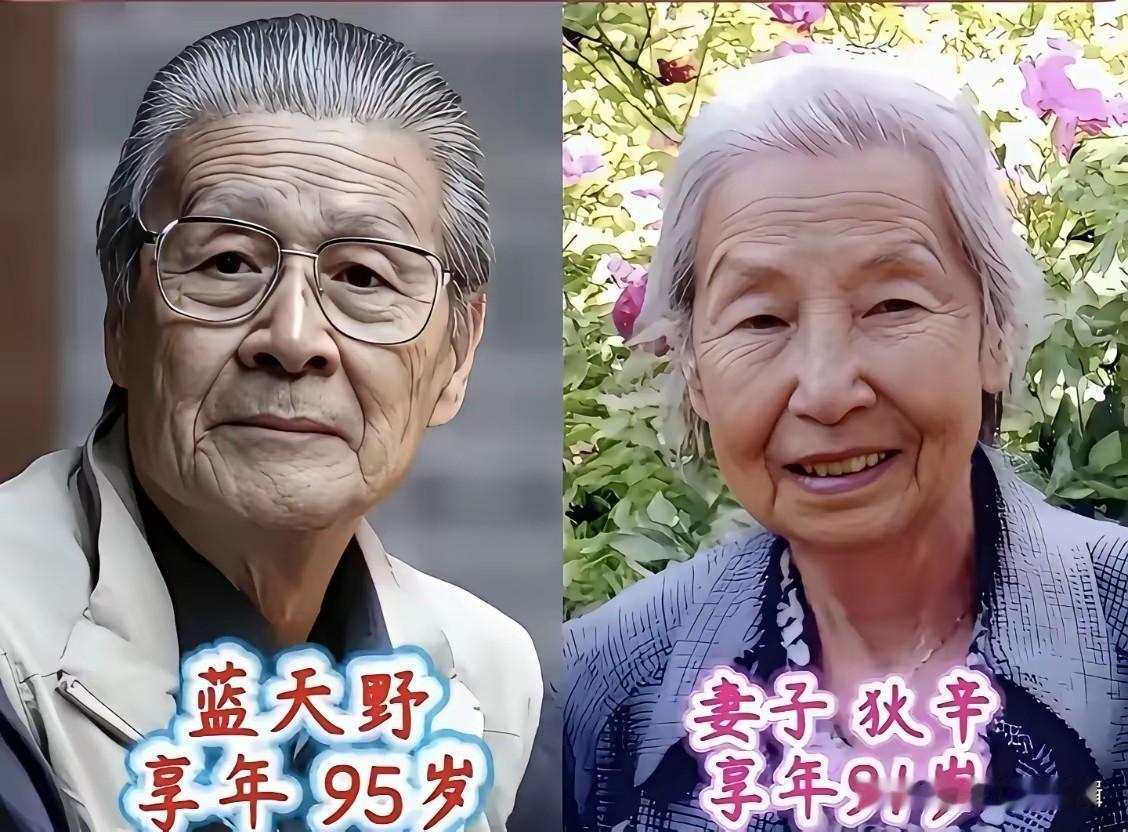 老艺术家与爱人珍贵同框，低调的感情太让人动容。
蓝天野和妻子狄辛，同是北京人艺的