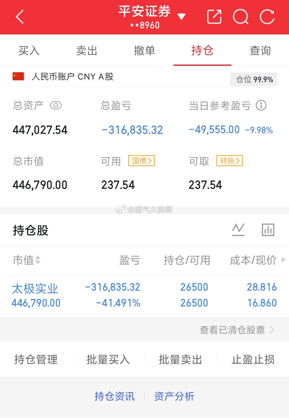 挑战80做到200（第15天）目前资金：447027当日参考盈亏：-49555目