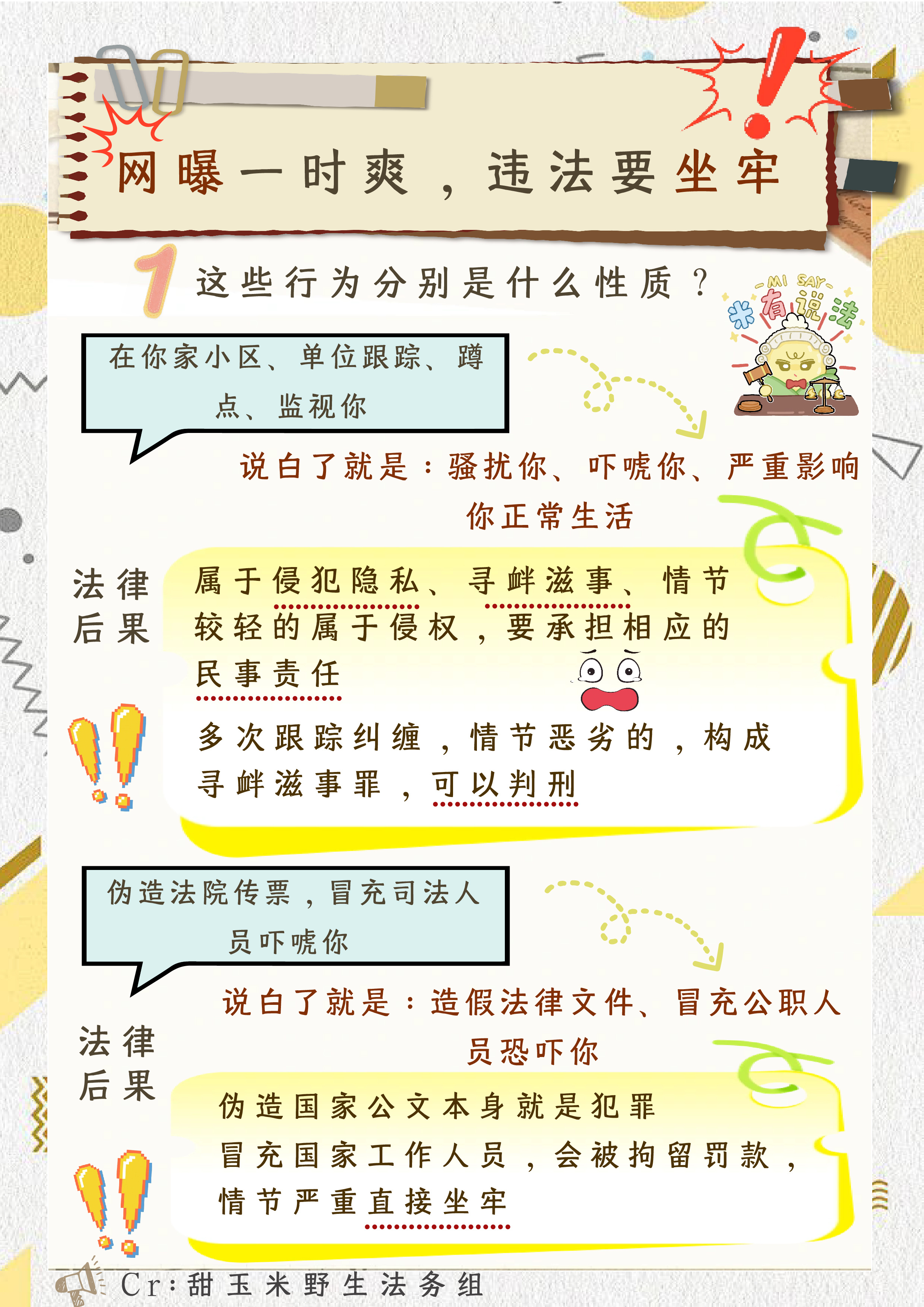 栩你渝生 🌽米有说法 大家晚上好呀时隔一个月 野生法务部小课堂重新开班啦老师们