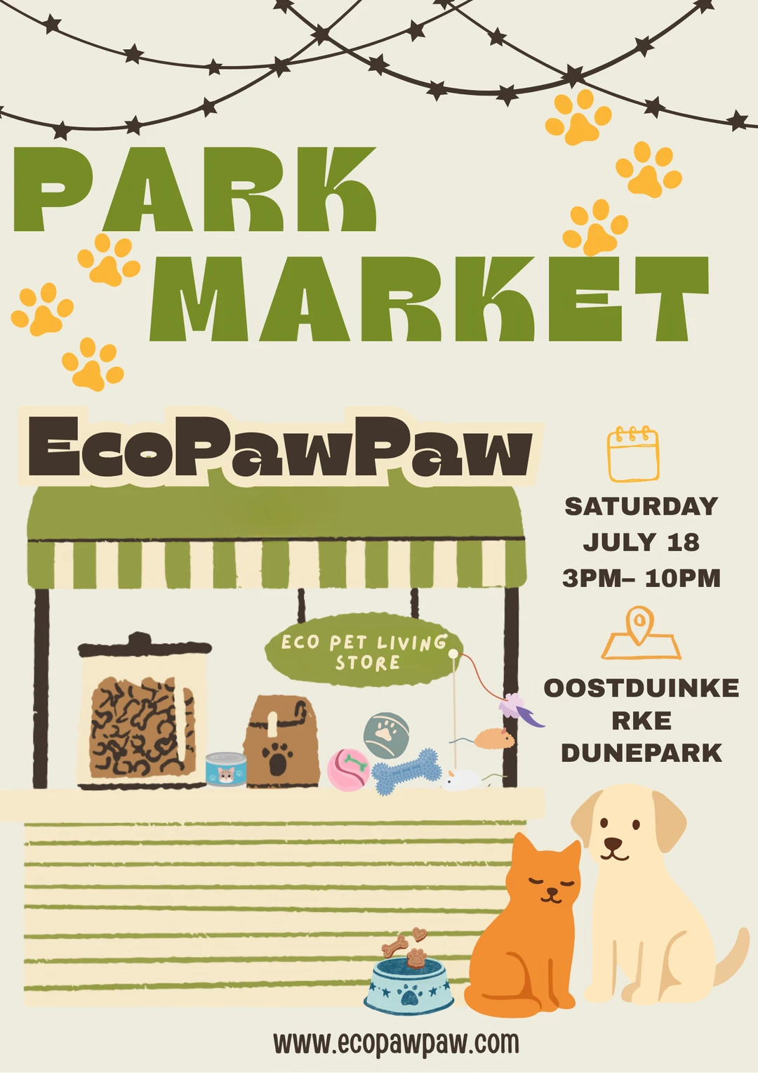 🇧🇪EcoPawPaw 本周18-19日宠物集市预告