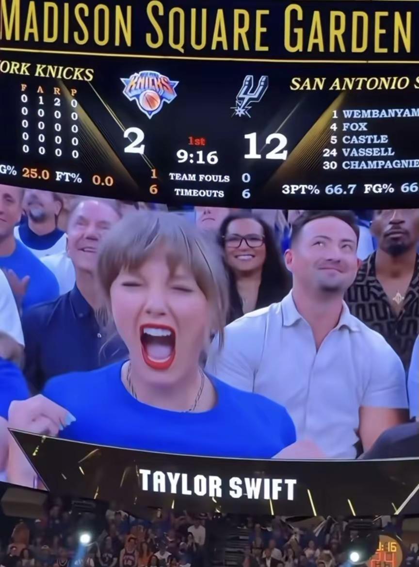 霉霉现身NBA总决赛。NBA总决赛 马刺vs尼克斯 霉霉 比赛翻盘名场面