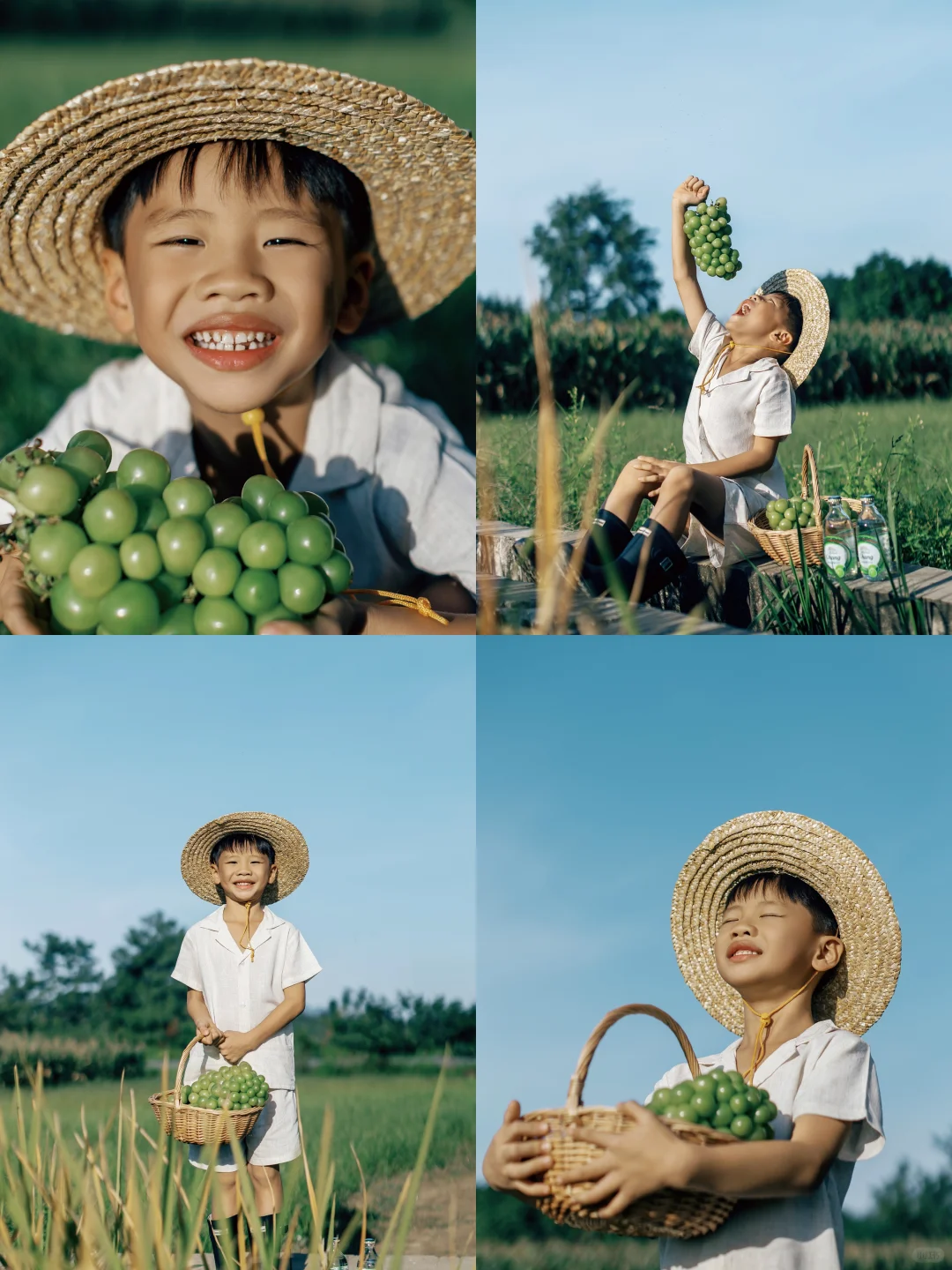 做大自然的孩子｜稻田写真｜男孩写真｜百色