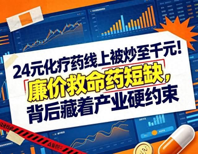24元化疗药院外价格暴涨，救命药短缺暗藏产业难题
