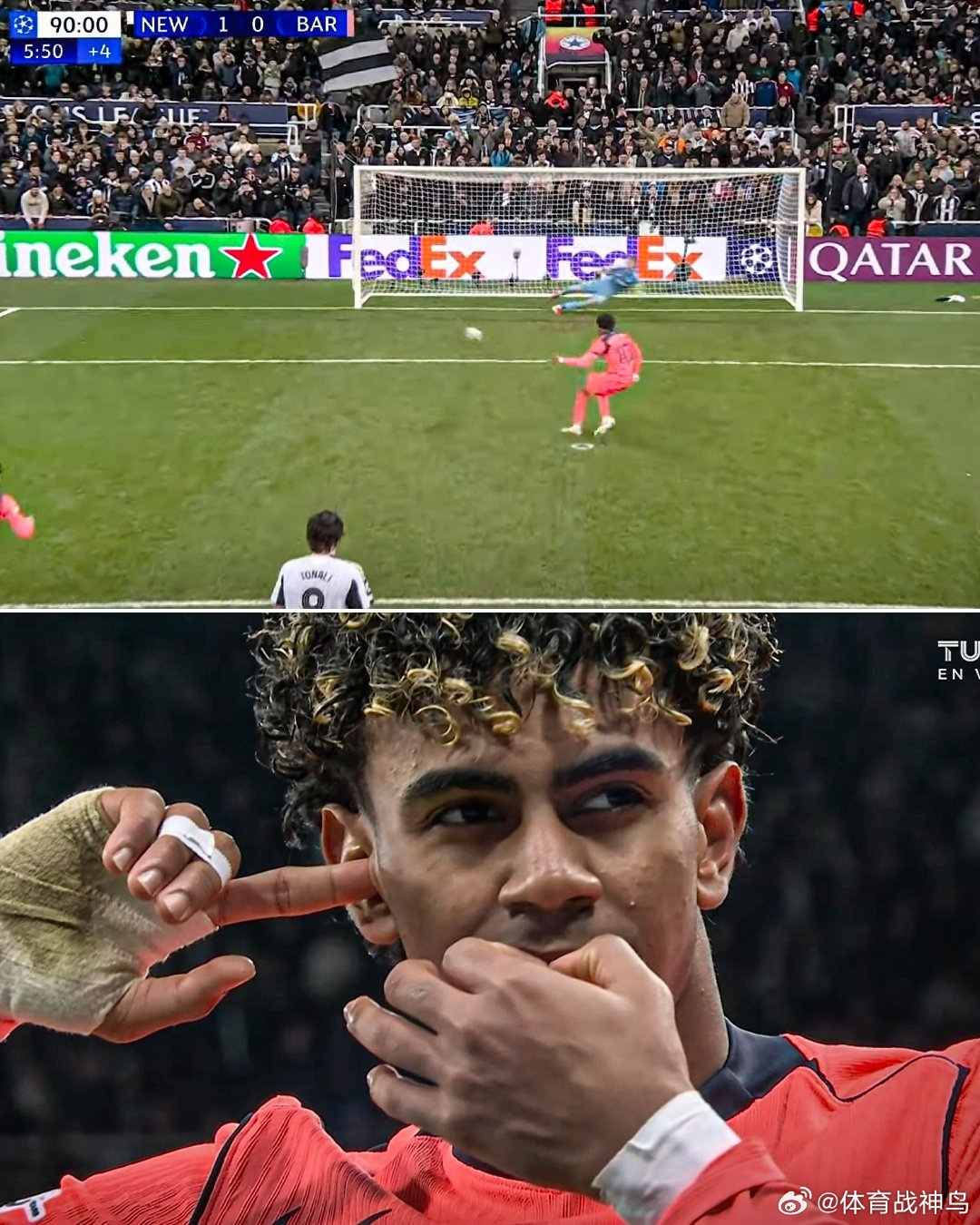 亚马尔在巴塞罗那的最近5场比赛中贡献了7次进球或助攻。→ 5粒进球→ 2次助攻亚