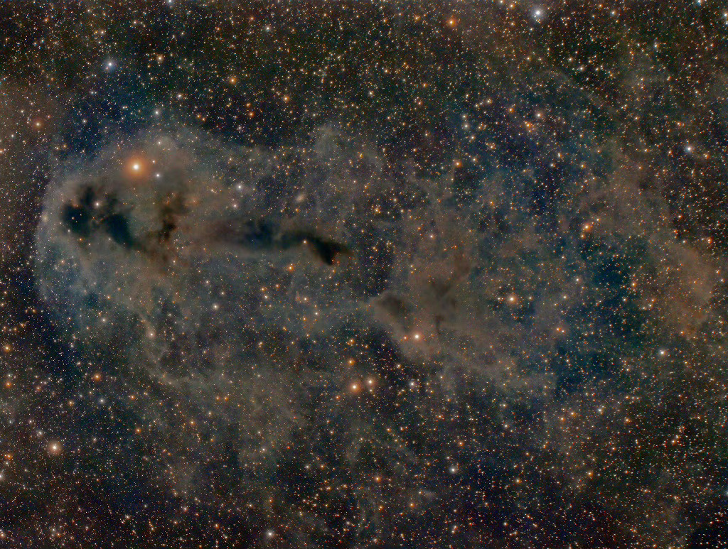 #每天一天文图#  恒星正形成于林茨暗星云(LDN) 1251之内。在1,000
