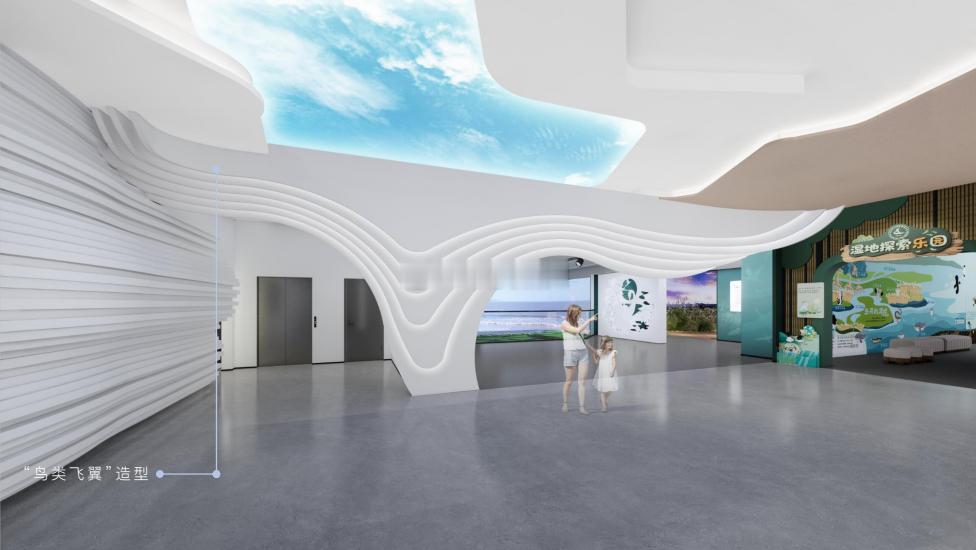 明起，闽江河口湿地博物馆因展陈施工临时闭馆图3-4为湿地博物馆部分区域效果图 