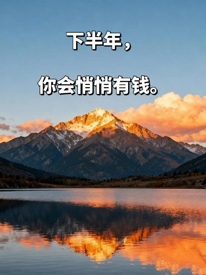 下半年，你会悄悄有钱 