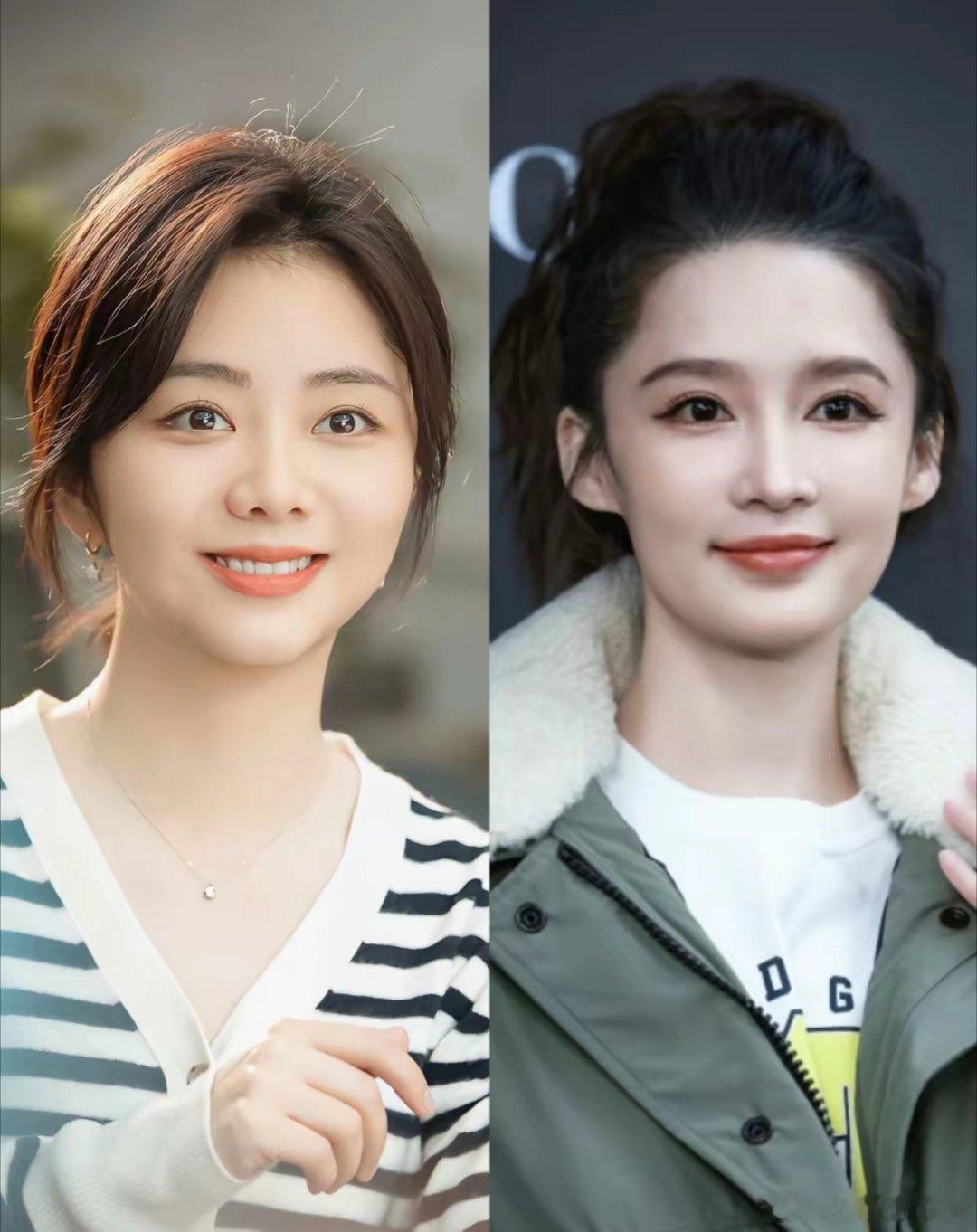 问所有男性同胞1个问题，左边是36岁的谭松韵，右边是35岁的李沁，如果非要从里面
