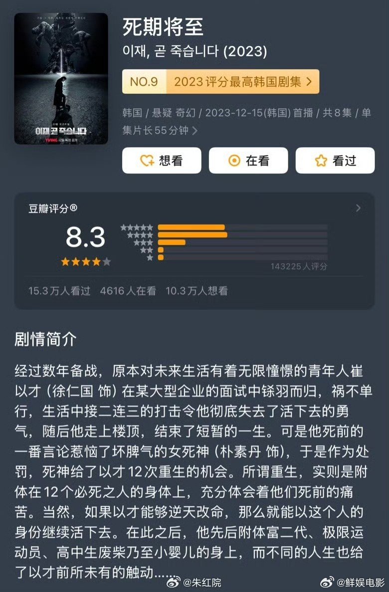 范丞丞赵今麦《绝命循环》导演是张艺谋儿子， 