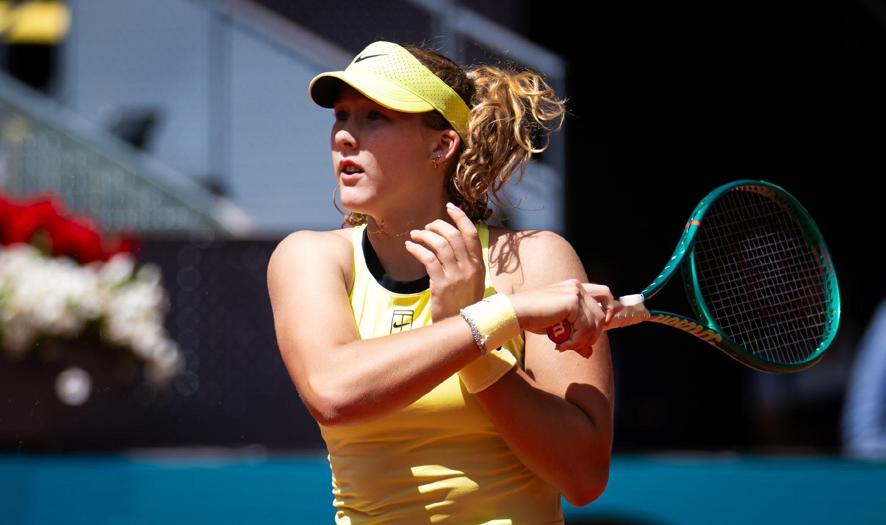 安德列娃首进马德里四强💥WTA1000马德里站1/4决赛，9号种子米拉·安德列