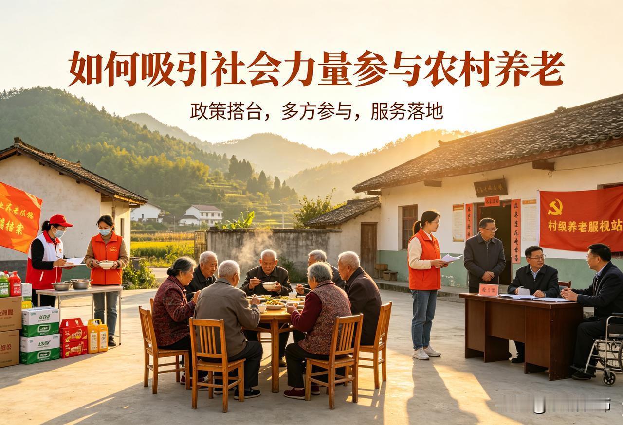 吸引社会力量参与农村养老，关键要降低参与门槛，用好政策激励。
 
政府可落实补贴