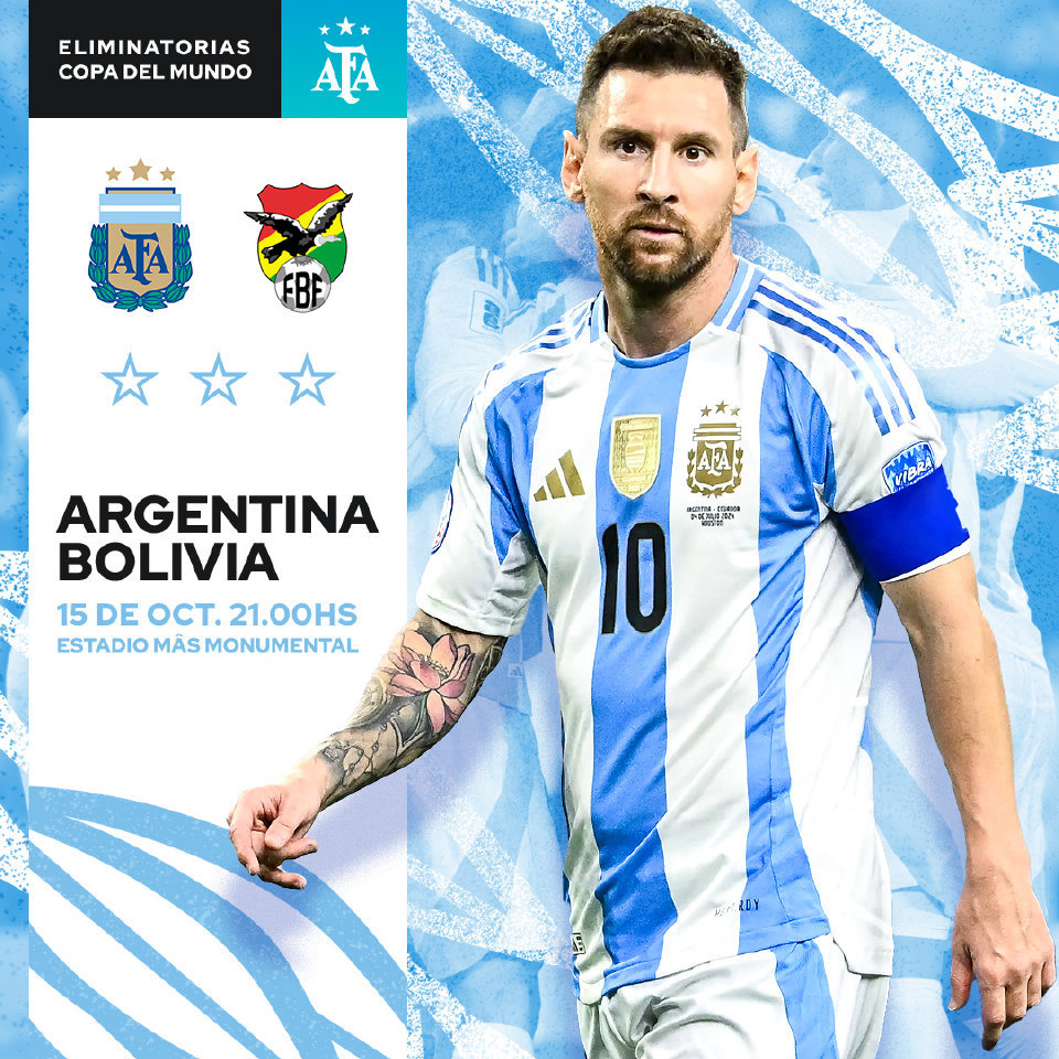 【🇦🇷比赛预告】🏆 南美世预赛第10轮⚽ 阿根廷🇦🇷🆚🇧🇴玻利维