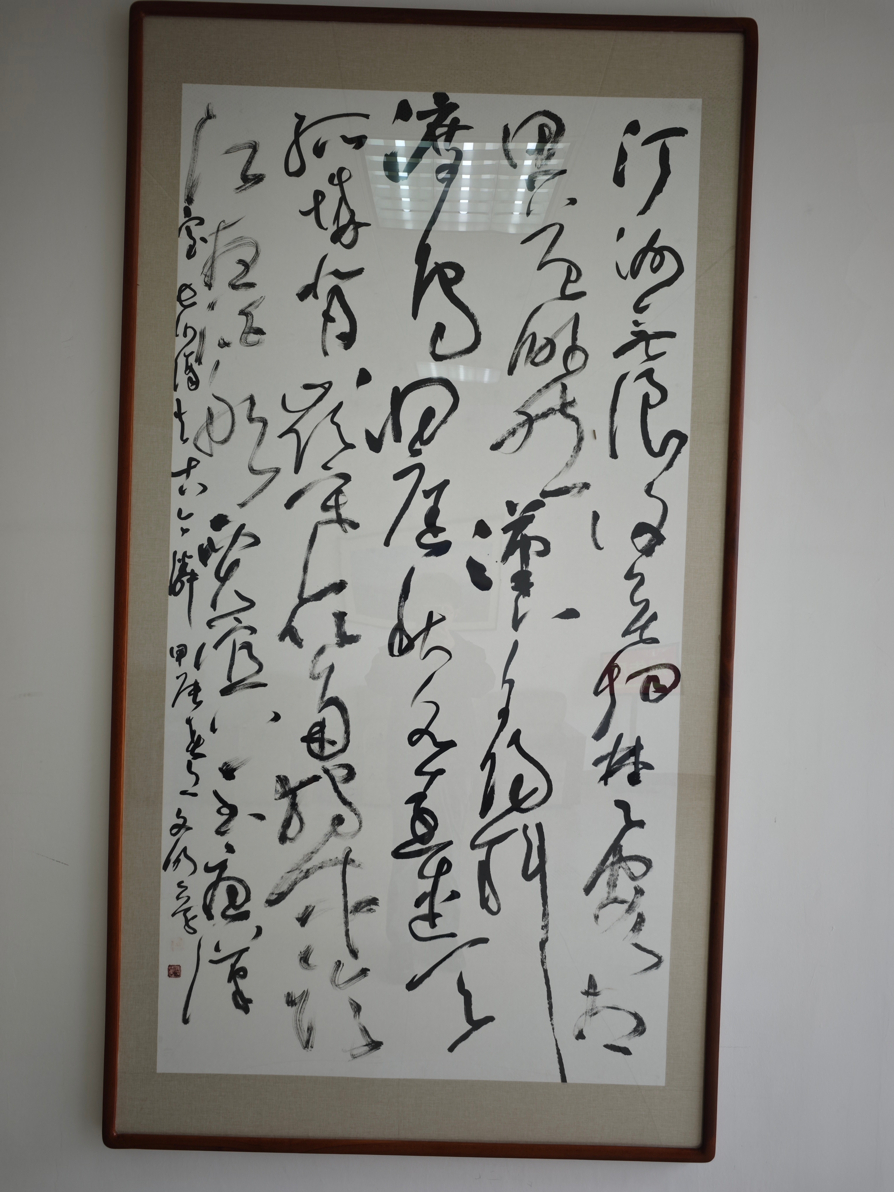 #万千气象看贵州# 在贵州贵阳看到两幅狂草的字画，绝大多数看不懂，有网友可以帮我