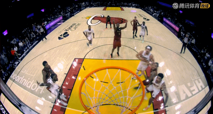 关键时刻虚惊一场，还以为韦尔干扰球了……骑士vs热火 ​​​
