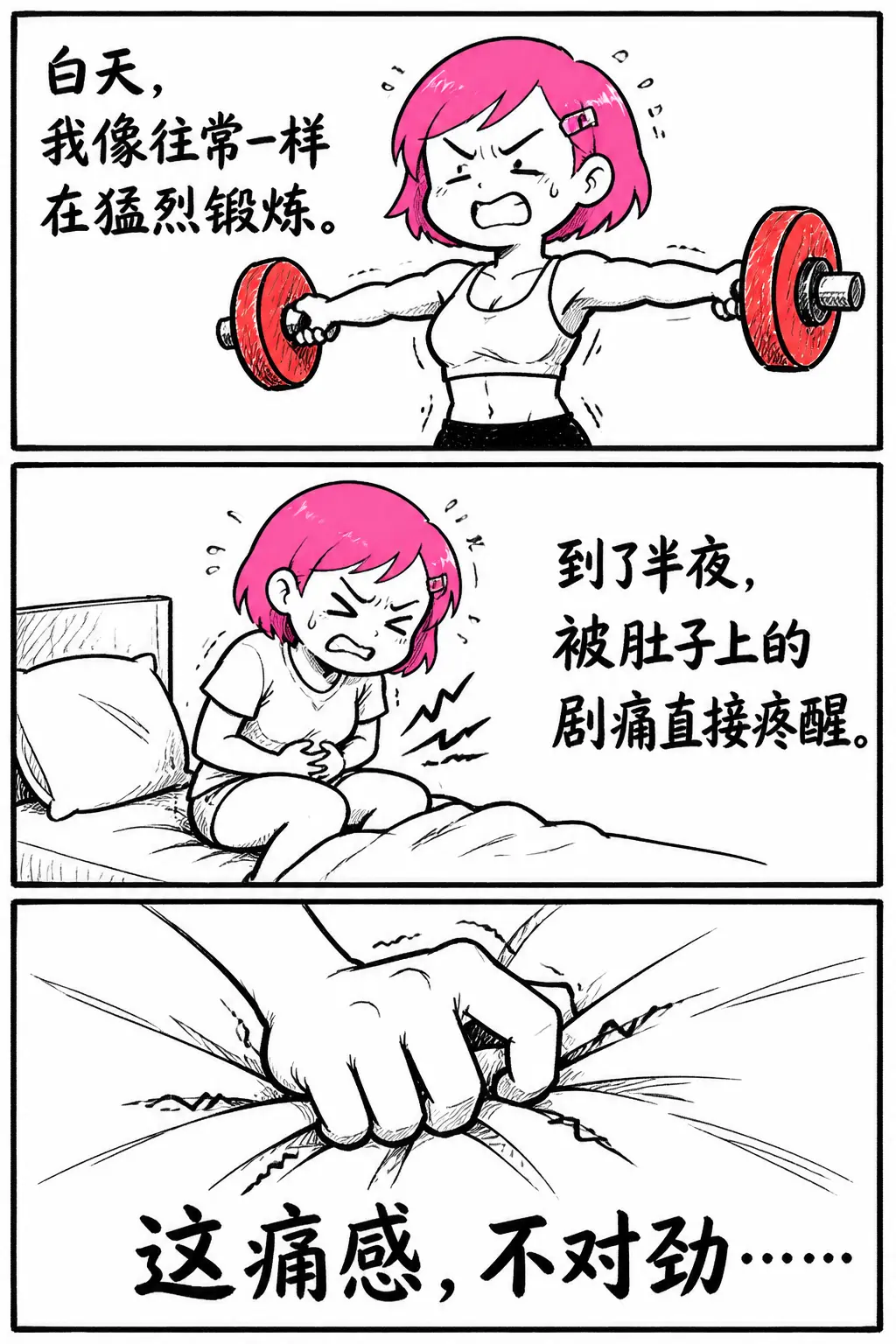 半夜剧痛惊醒！女生黄体期千万别做这些事