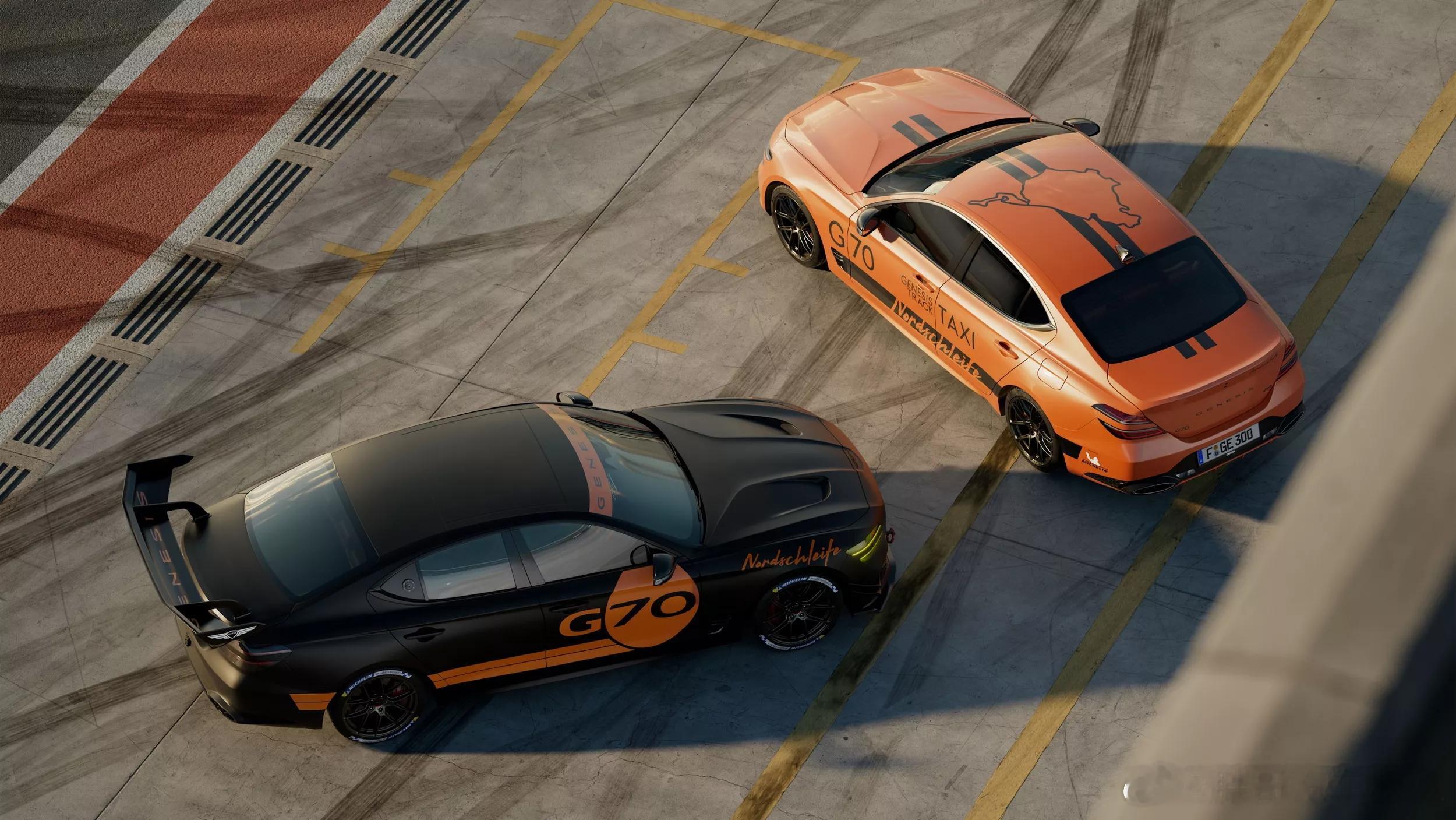 胖哥汽车频道[超话] 捷尼赛思G70 Track Day概念车官图。新车定位中型