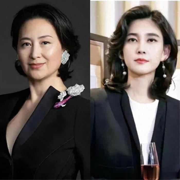 虽然是自己人，但是还是🉐️承认，右边这位的颜值和气质确实更高点！何超琼