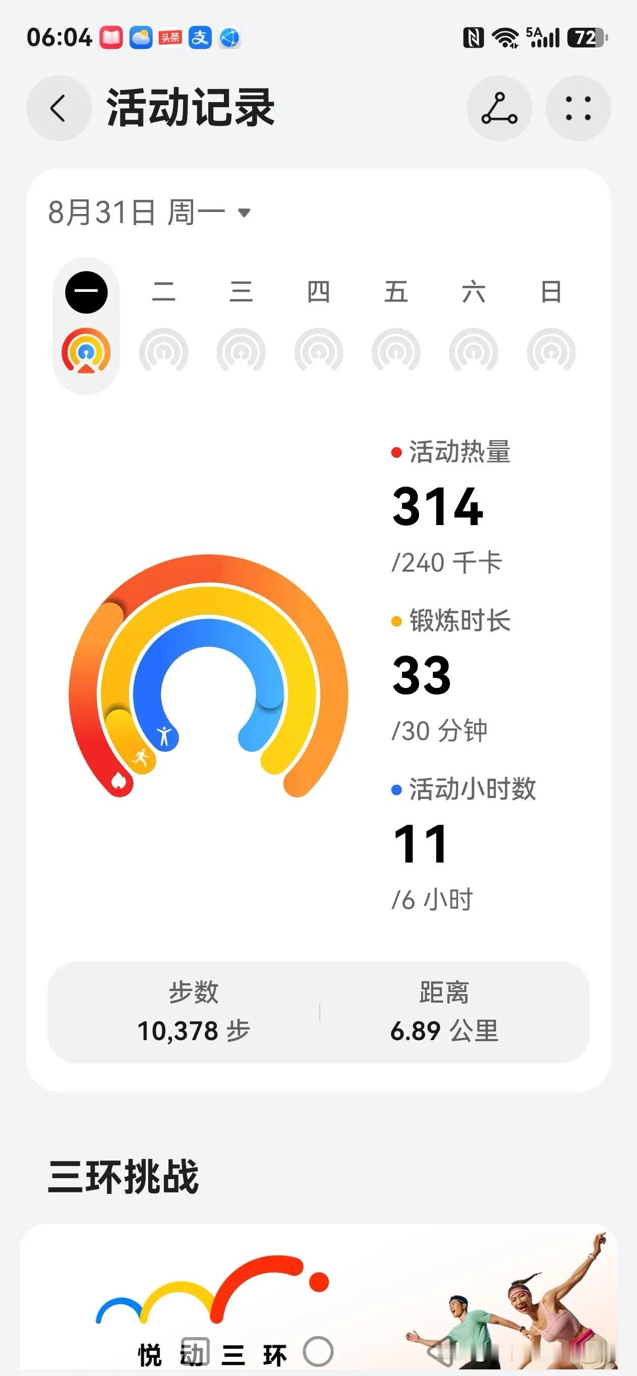 坚持运动的我，尝到的第1个甜头是，我终于扔掉了依赖走路的拐杖！

2024年80