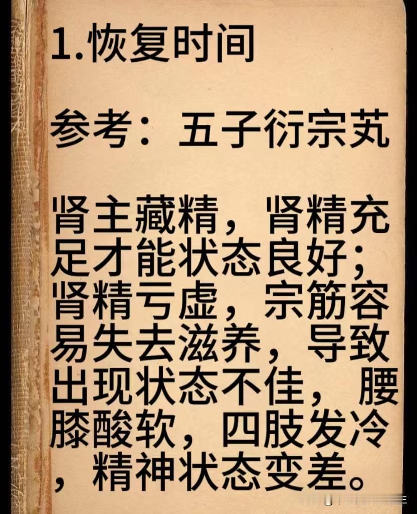 男人想要恢复时间用五子，想要坚挺有力用柴胡，想要精力十足用参苓白术散