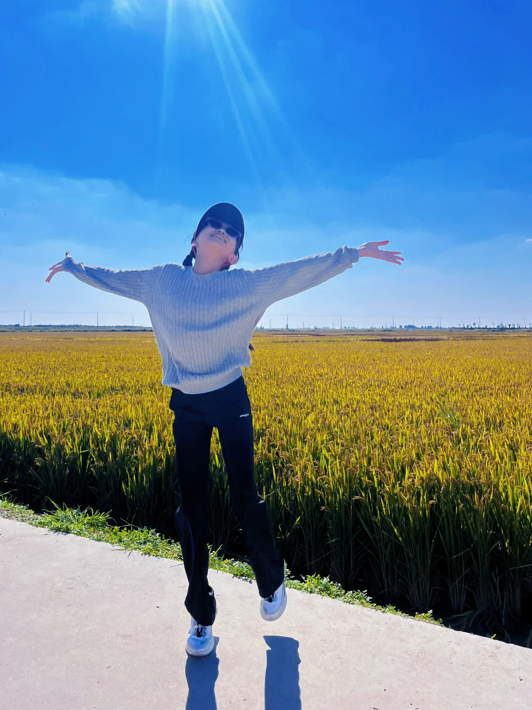 打卡🌾稻田画 超美 像是误入了天空之城