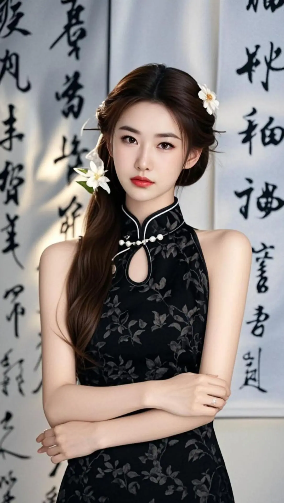 AI中式旗袍写真 ai创作