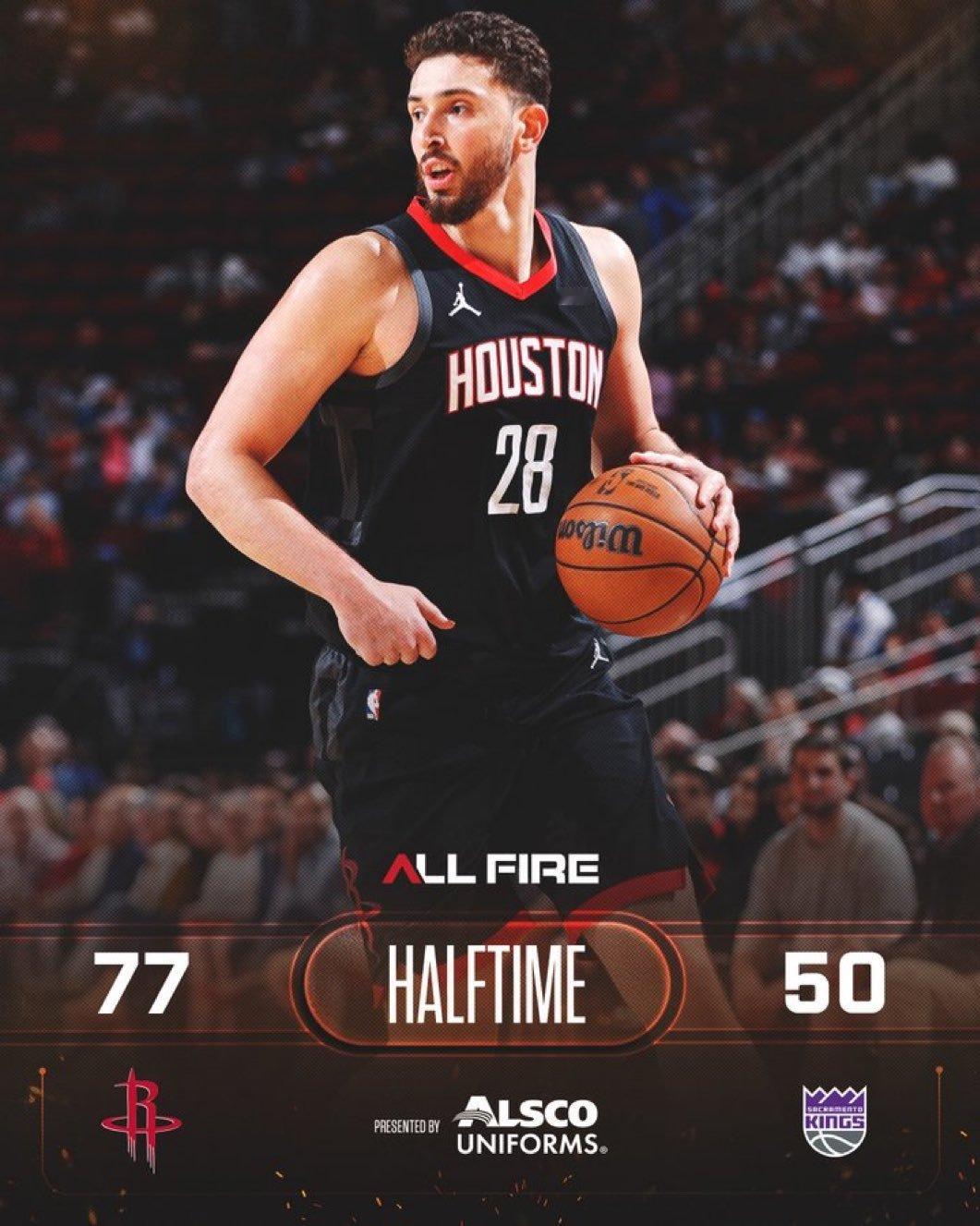 韦少半场19分，德罗赞7分5助攻。杜兰特16分，赛季第一次接到了老姐夫的助攻。今