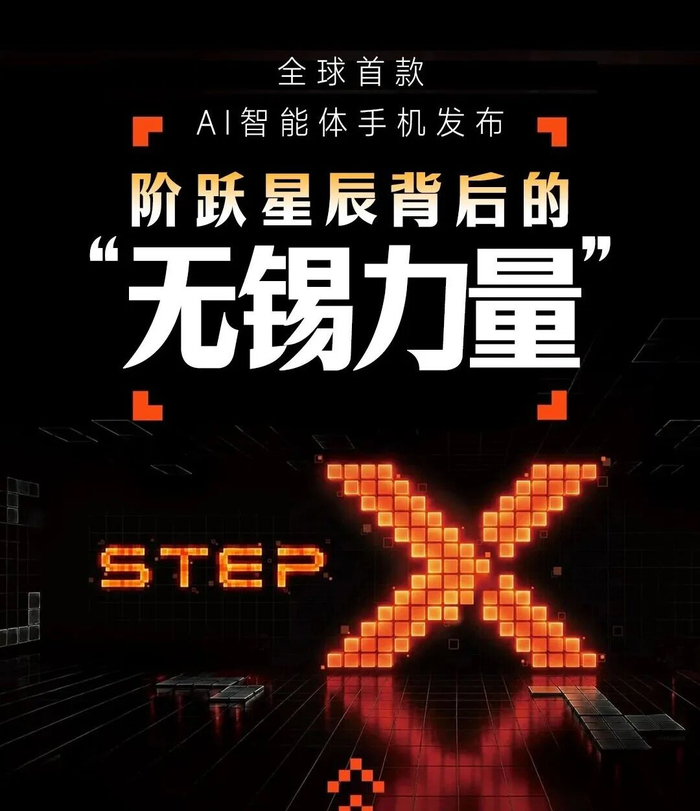 阶跃星辰手机亮相了，全球首款大模型原生智能体手机STEPX Neo，将搭载智能体