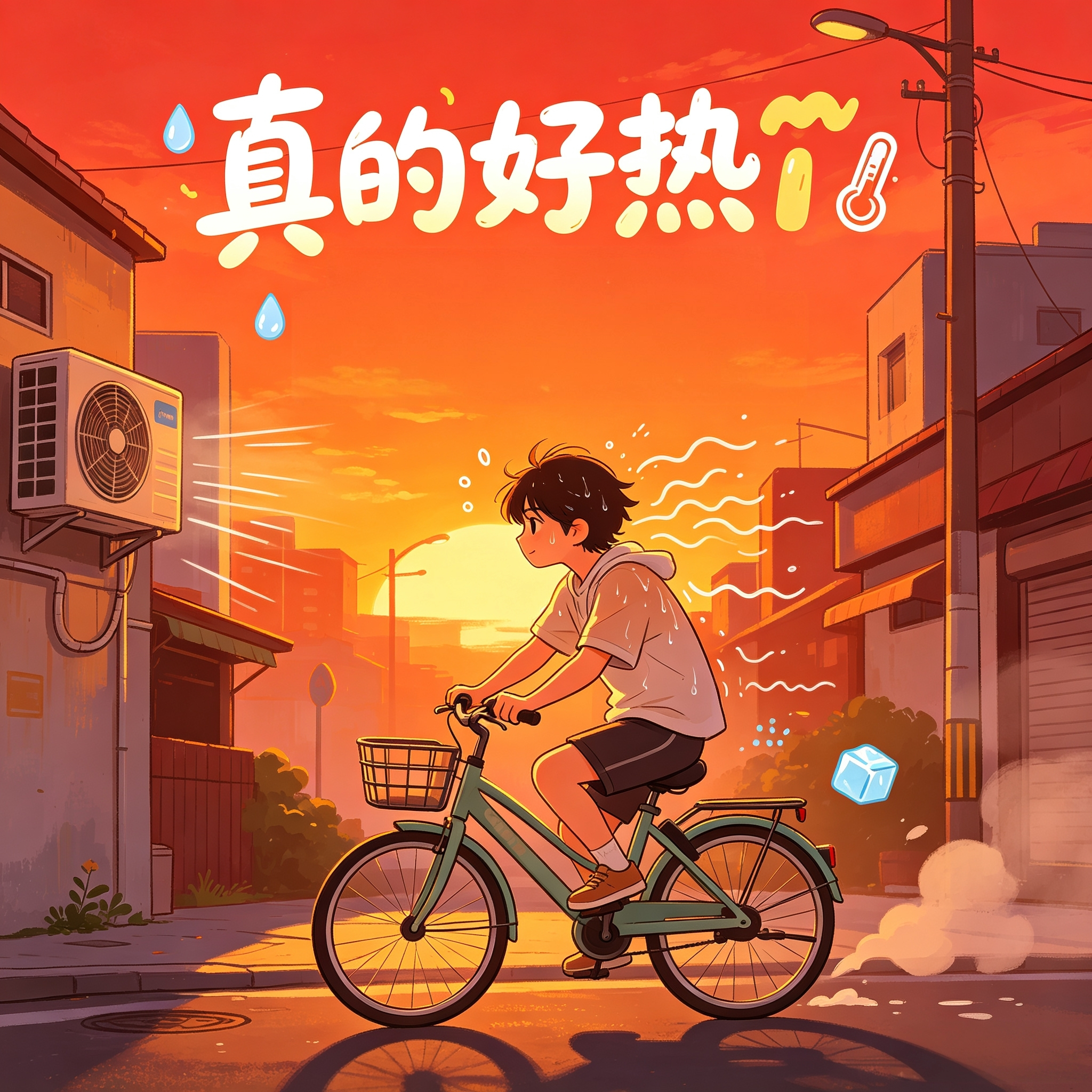 官方回应气象台不敢报40度 真的好热🥵～每天骑车上班都是“湿”身！就连晚上饭后