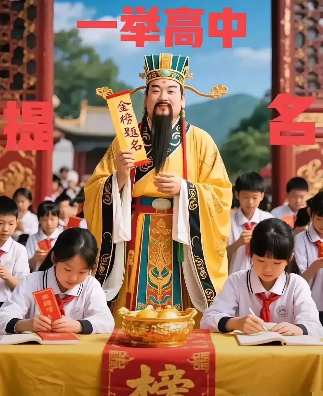 天遣文星辞玉阙
人间才子冠群英。
又是一年高考季
祝愿全天下考生：
提笔从容
合