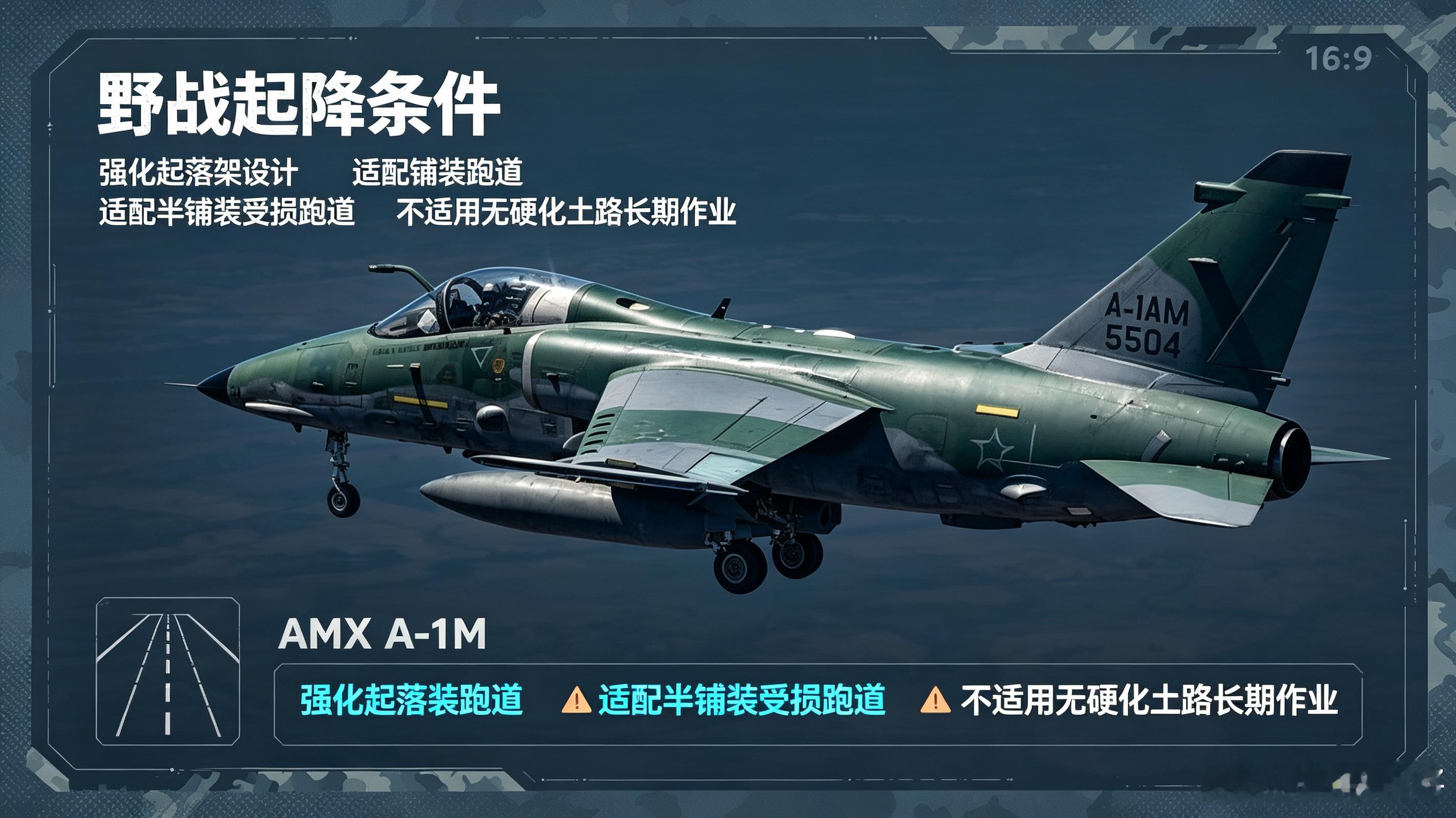 AMX A-1M为巴意联合AMX攻击机的巴西深度升级型号，2013年正式交付空军
