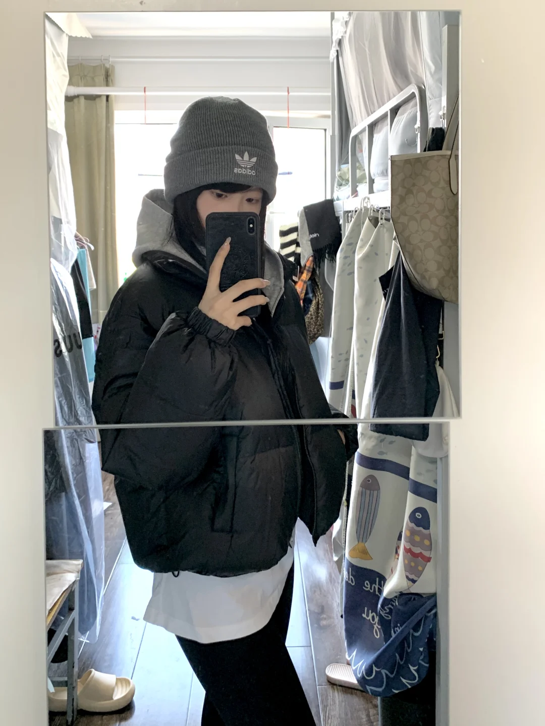 ꔛ 🗃黑色短款羽绒服穿搭思路！