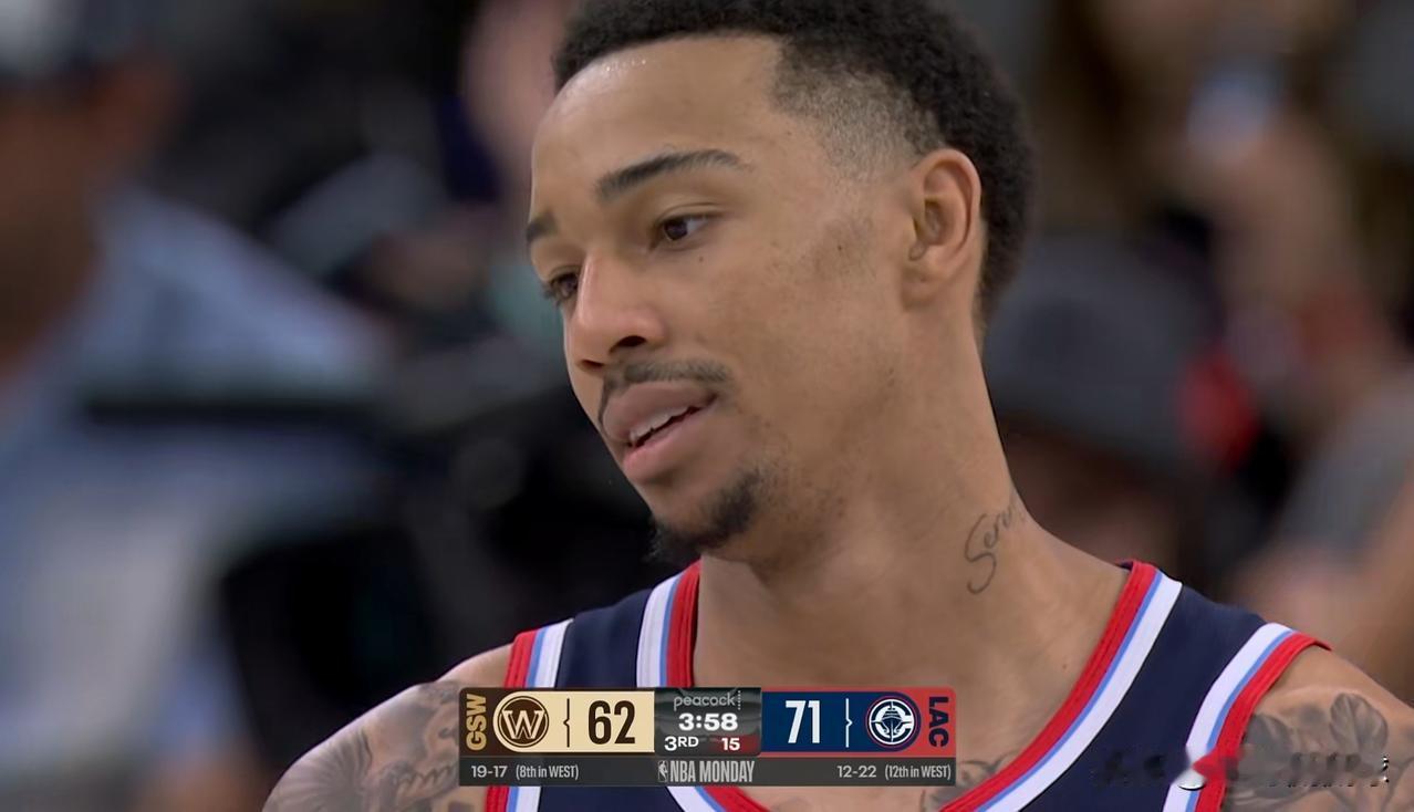 快船小将乔丹-米勒终于受重用了！今天快船在主场以103:102险胜勇士，取得了一