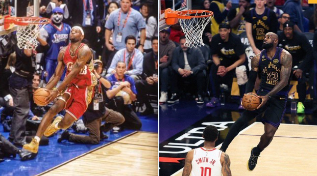 NBA Memes：詹姆斯确实是少数几个战胜时间老人的运动员之一