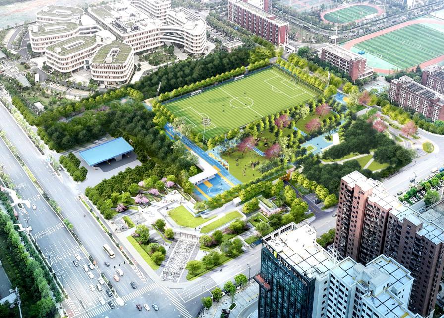 停车入库即入园 延风公园主体封顶勾勒河西生活新图景
 
麓谷腹地，桐梓坡与麓星路