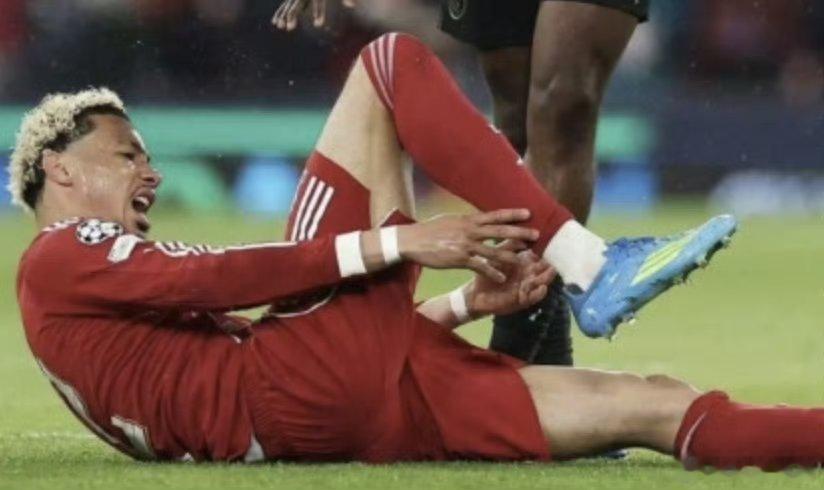 利物浦0比2巴黎圣日耳曼｜法国国脚埃基蒂克疑似跟腱重伤！利物浦争五遭受重创，若确