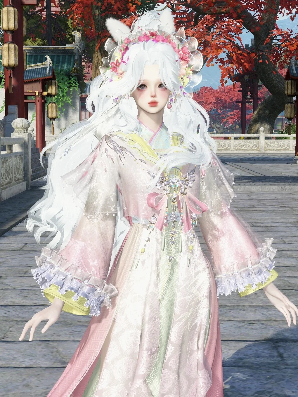 簪花加小帽子做中国人自己的洋娃娃🎀