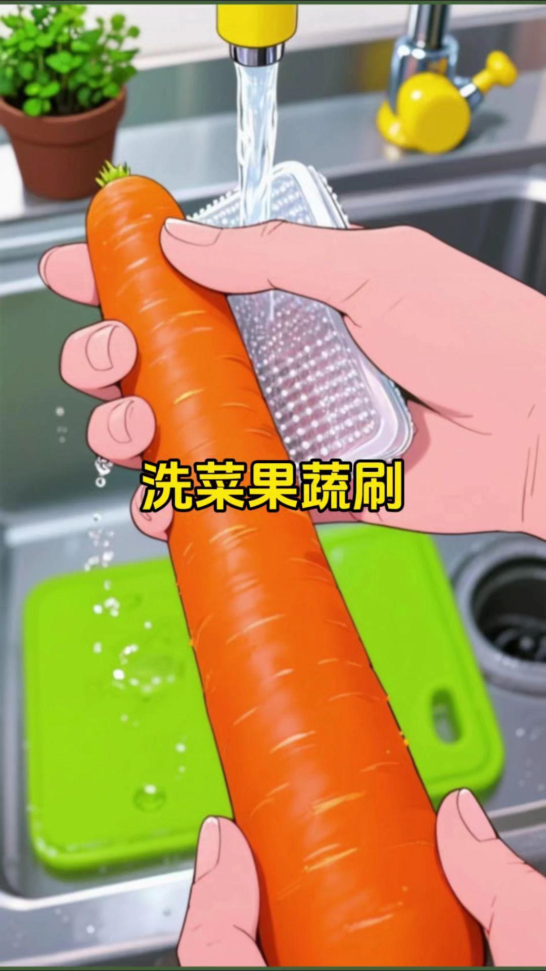 需要洗菜的不要错过这个超好用的果蔬刷！