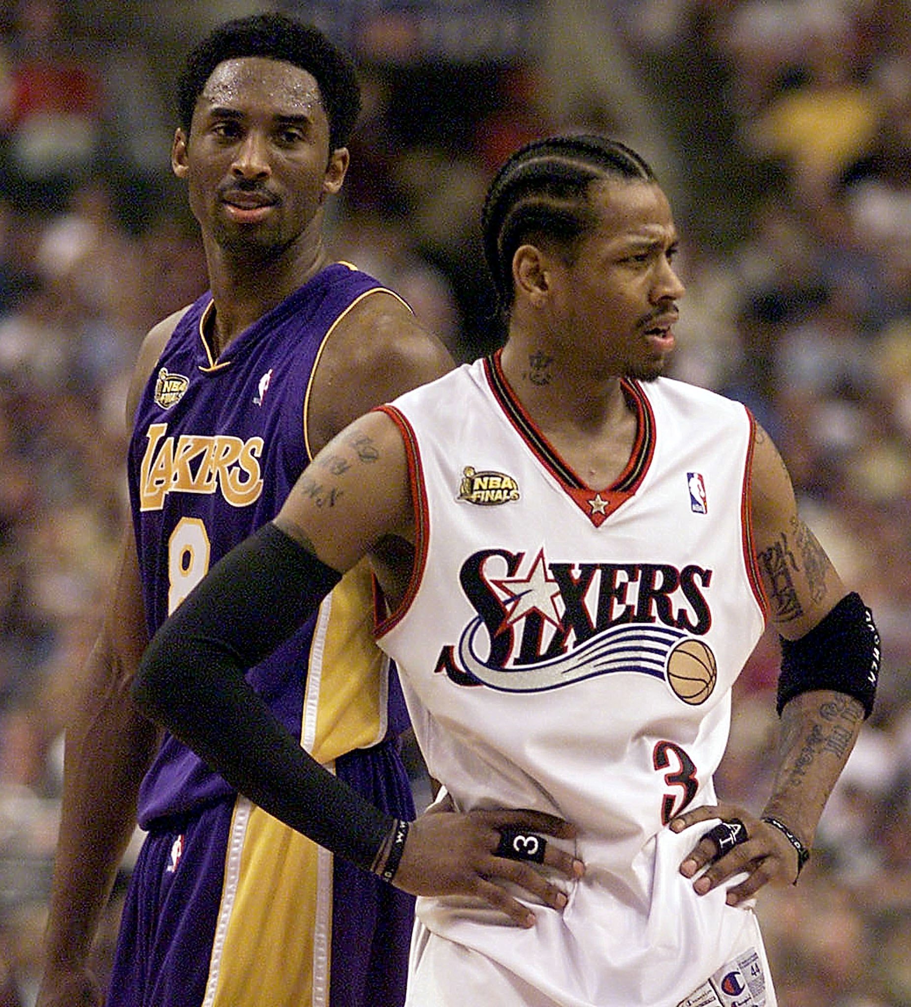 Kobe and Iverson.2001 NBA Finals. 
