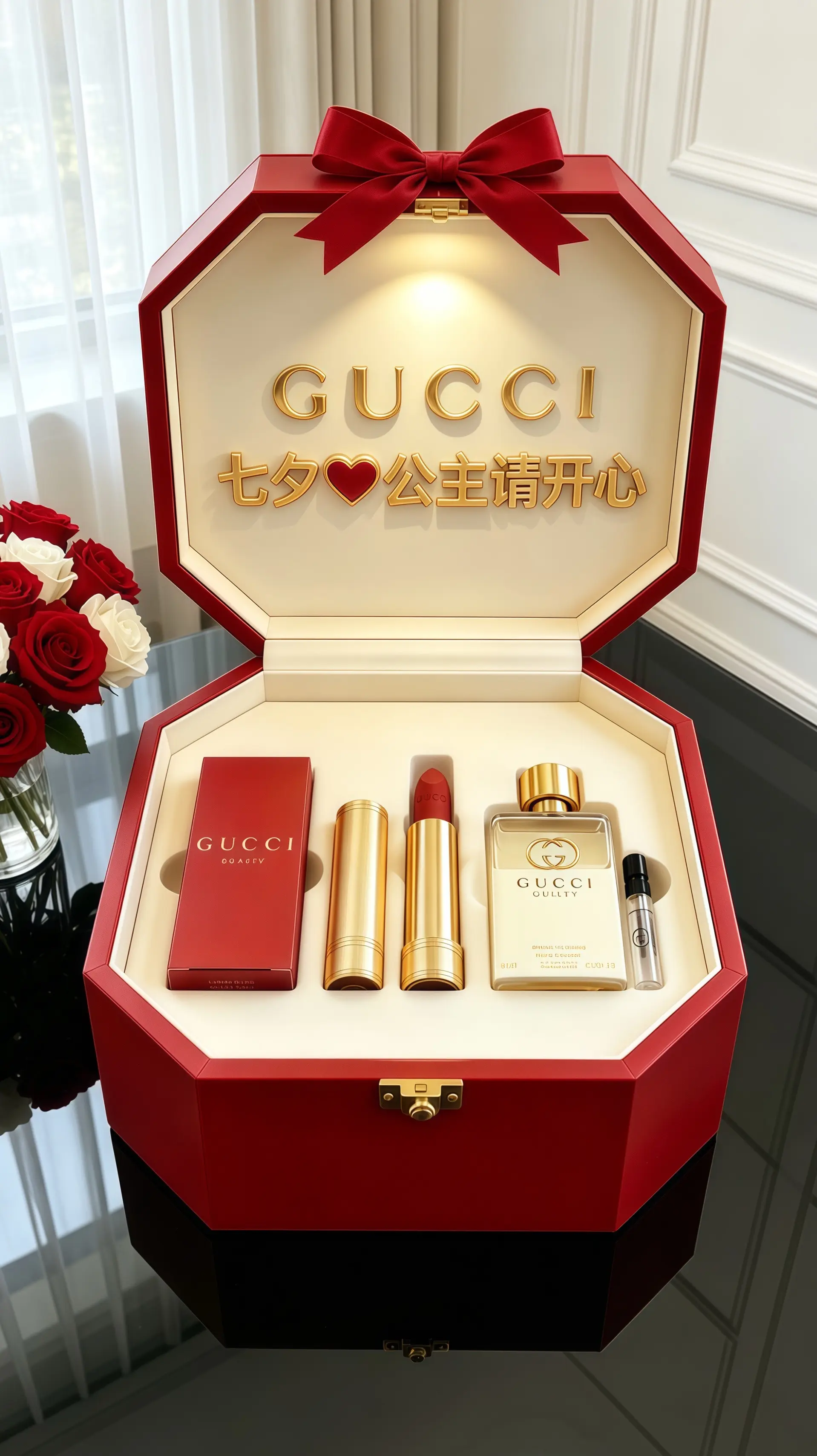 gucci礼盒 女生不能拒绝的礼物 七夕节礼物  女生喜欢收到的礼物 七夕礼物