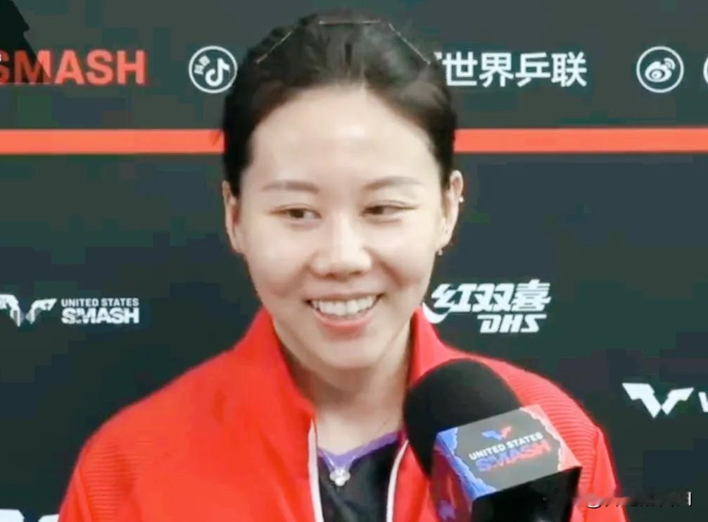 陈幸同3:0零封覃予萱后的采访，同同终于说出这次比赛打的好的秘诀

记者问：进入