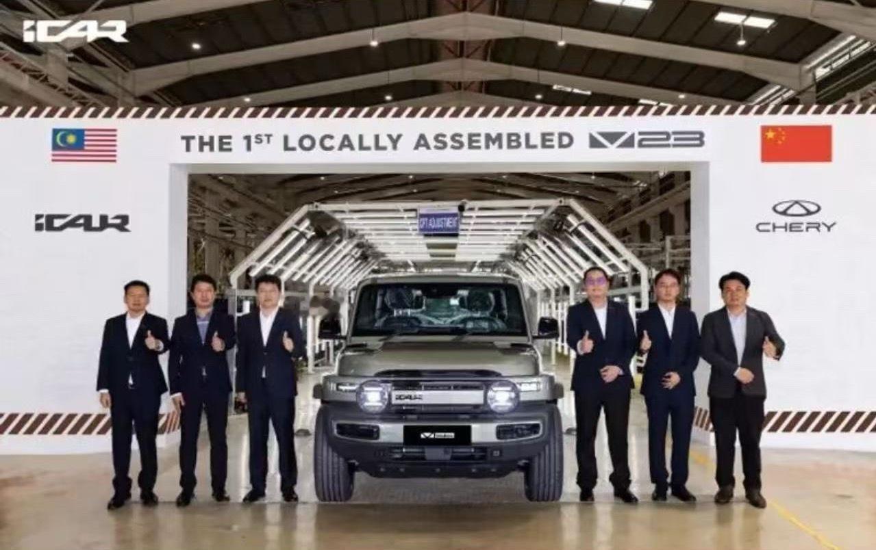 icar汽车 7月22日，ICAR汽车官方宣布，马来西亚首台iCAR V23正式