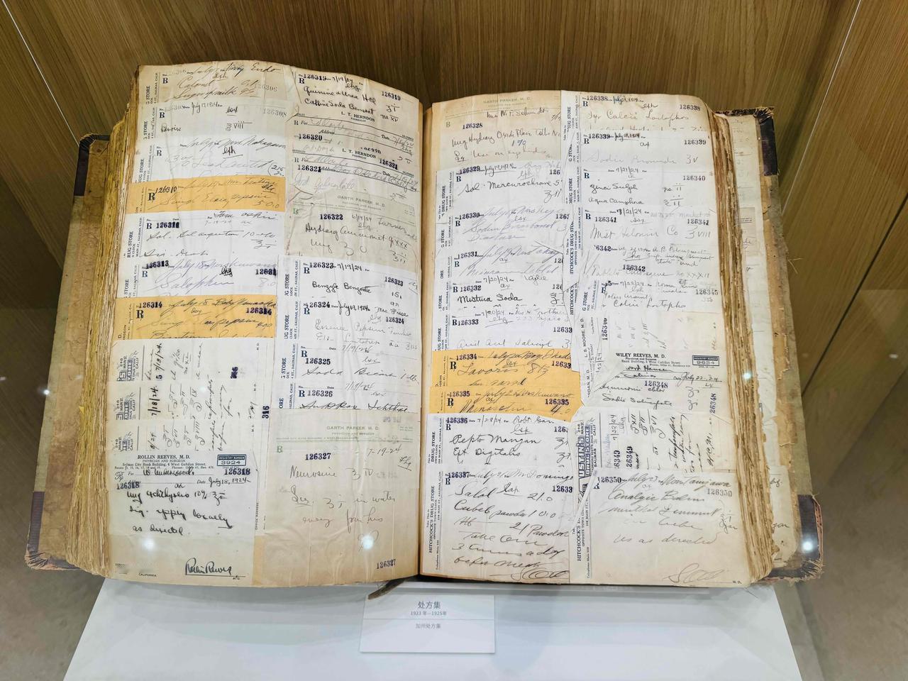 1923-1925 美国加州处方集
作为百年前的医疗记录，它不仅是个人健康的档案