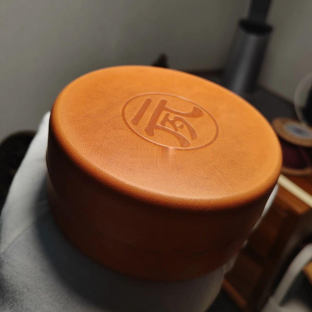 『新品』牛皮文玩收纳盒
