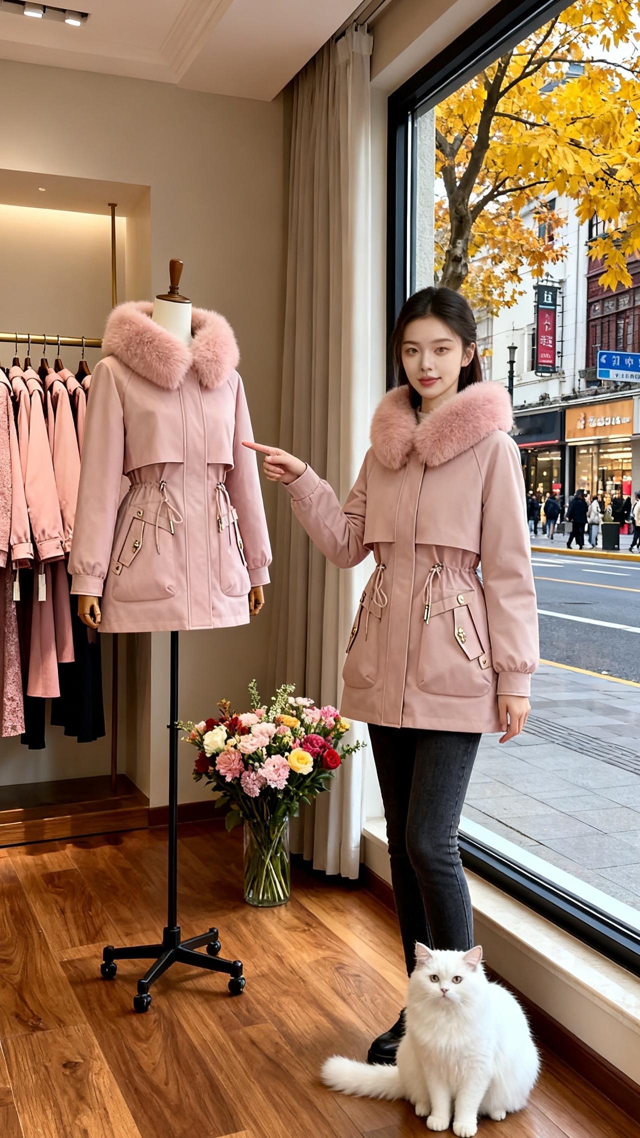 姐妹们，今年冬天就买这一件加绒加厚的派克棉服就够了！它穿上身的效果真的绝了，又好