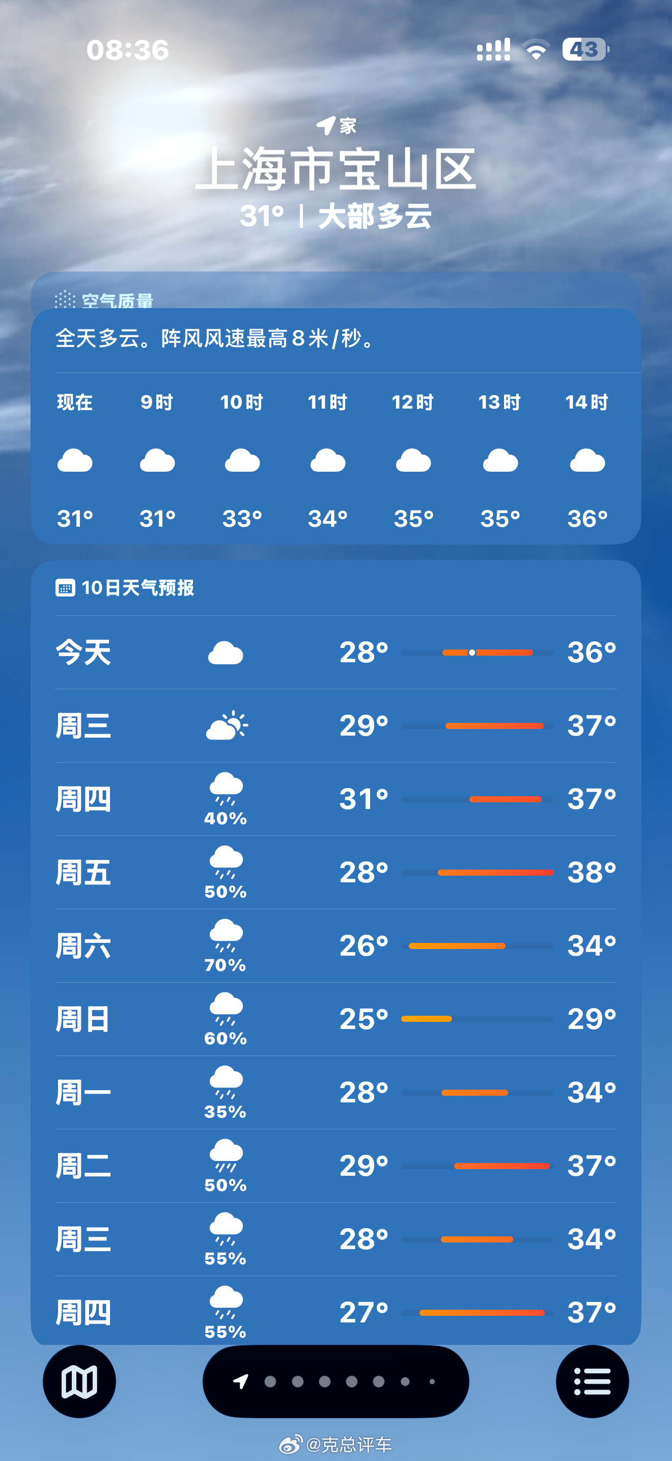 台风过去，暴热开始…下雨台风