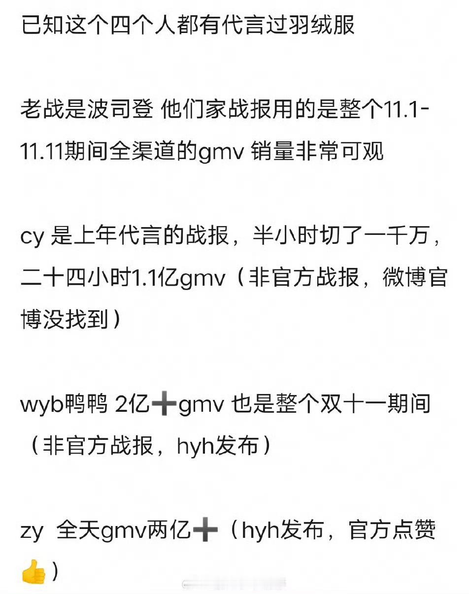 男明星羽绒服gmv男明星羽绒服销售额男明星羽绒服gmv，都好牛，[可怜][可怜]
