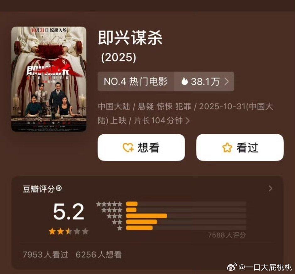 即兴谋杀db开分5.2，有点低 ​​​