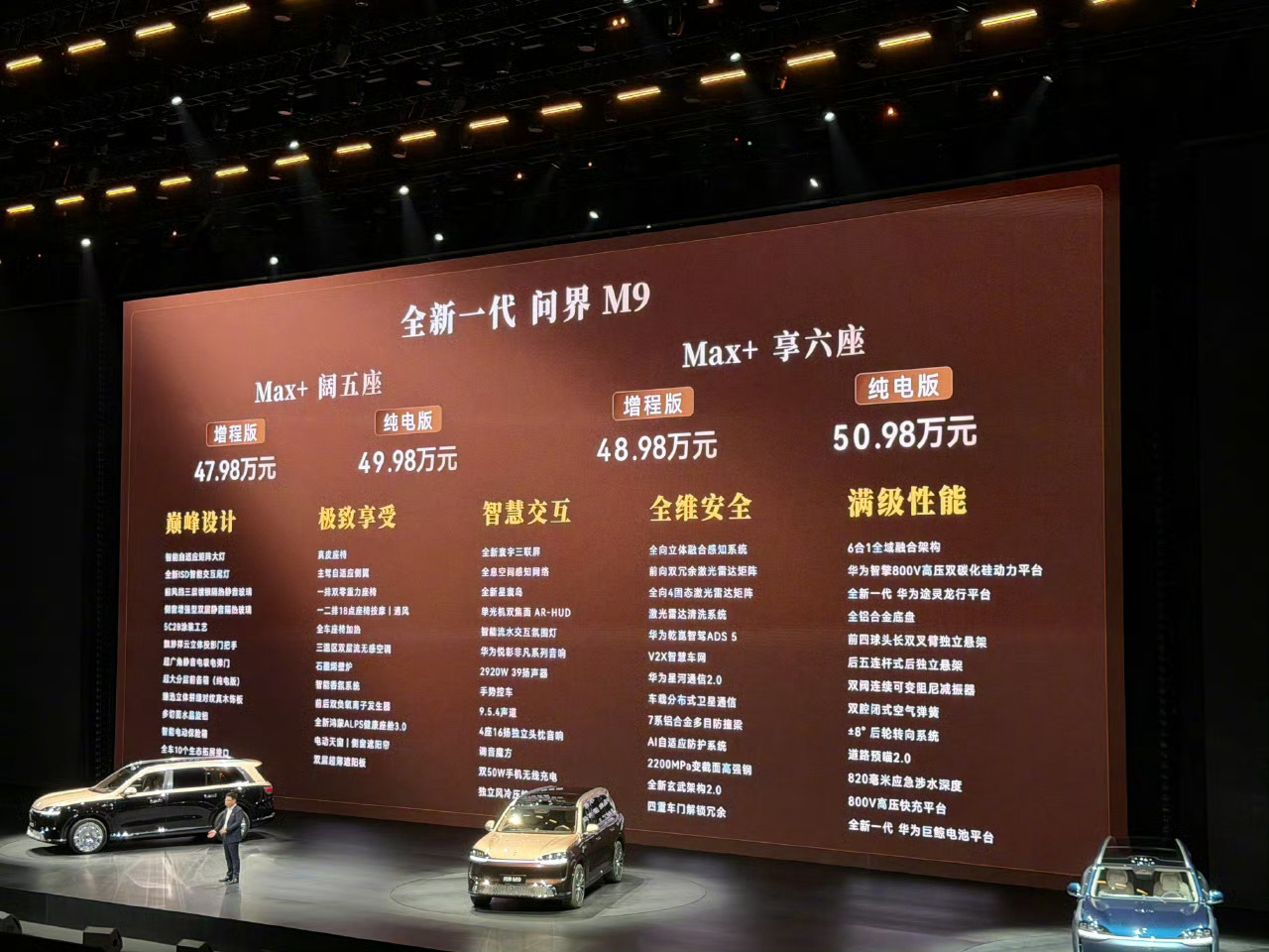 全新问界M9系列正式发布推荐领世加长版五座，咔咔尊贵！ 