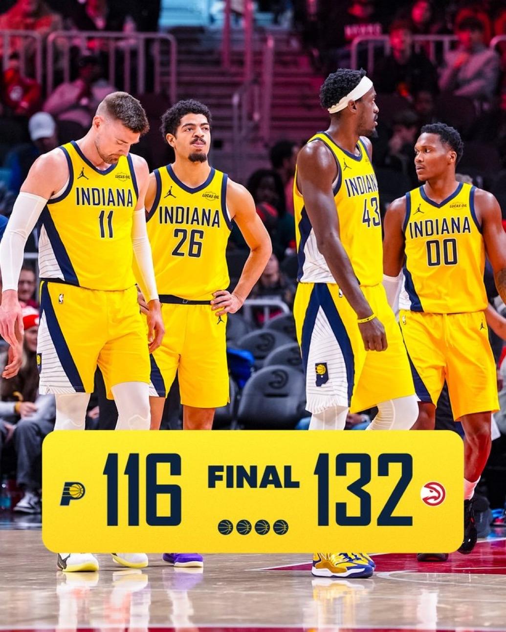 1月27日NBA常规赛战报（7场）：

步行者116-132老鹰
76人93-1