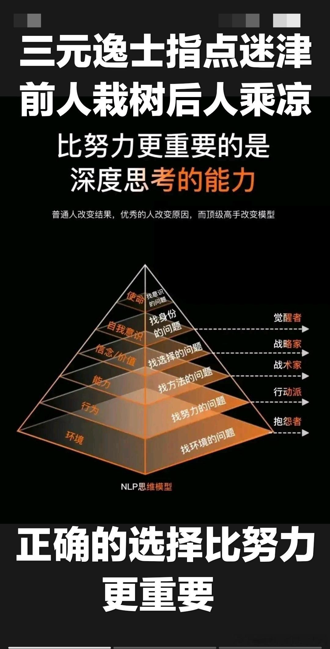 放弃盲目学技能赚钱成年人逆袭的核心，是搭建自己的四大底层能力￼生活里一直有个很现